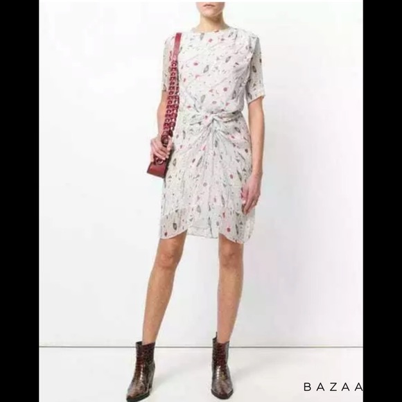 ISABEL MARANT ETOILE White Barden Silk Mini Dress - Picture 3 of 8